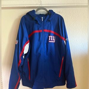 Reebok authentic Sideline Windbreaker Jacket NY Giants